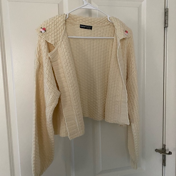 SHEIN Floral Embroidered Cardigan - Picture 1 of 3